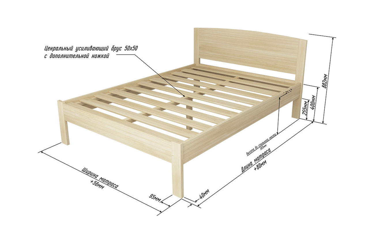 кровать Alitte Abillion Wood Side Richy Extra 1 Alitte Abillion Wood Side Richy Extra